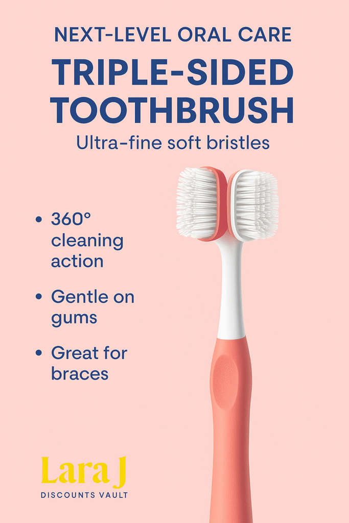 Triple-Sided Toothbrush